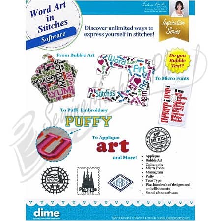 DIME Word Art in Stitches 87