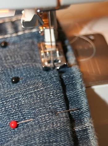 How to hem jeans with a sewing machine