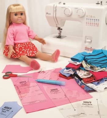 How to sew doll clothes with a sewing machine
