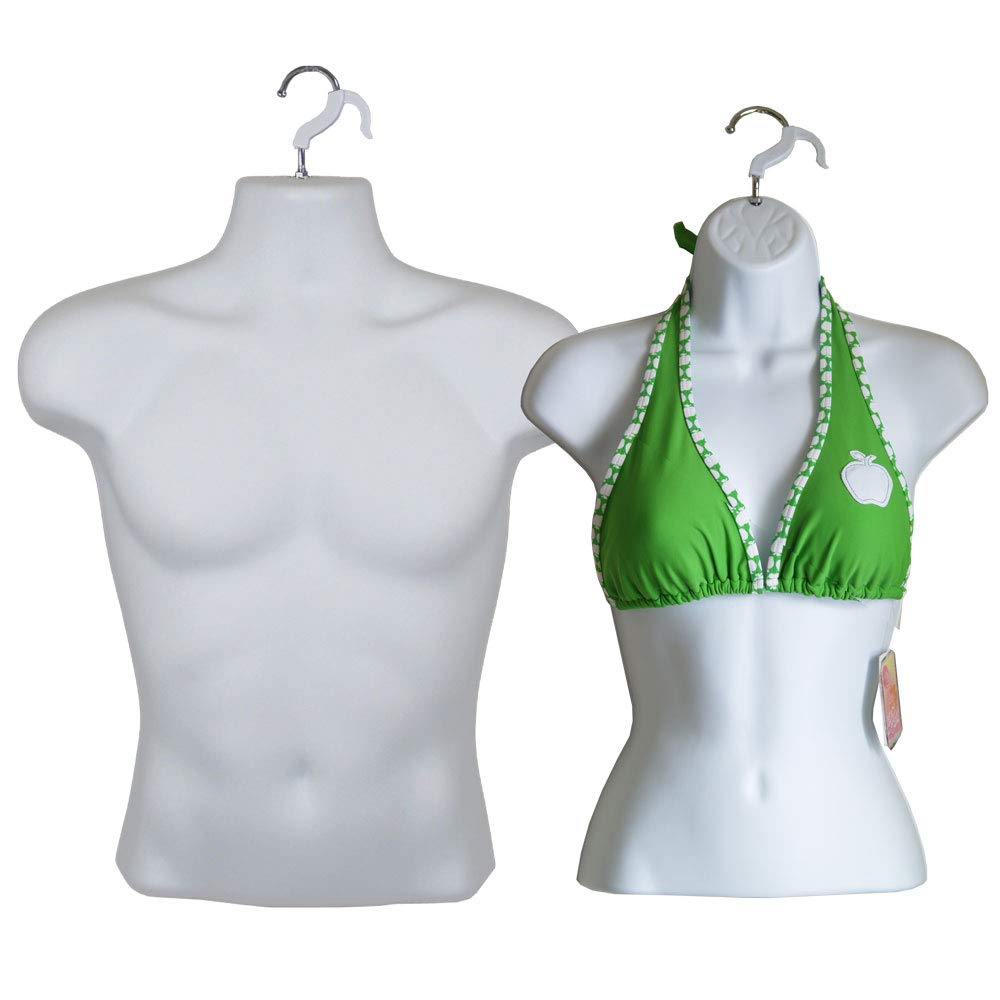 Male + Female Mannequin Torso by EZ Mannequins