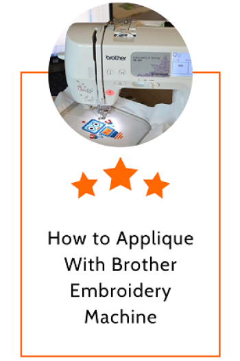 How to Applique With Brother Embroidery Machine