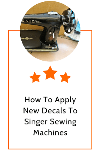 How To Apply New Decals To Singer Sewing Machines