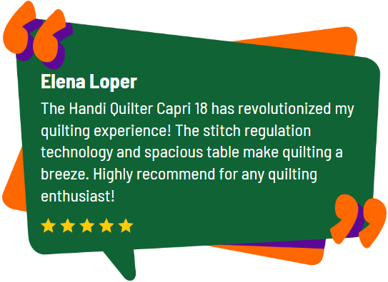 Handi Quilter Capri 18 Customer Review