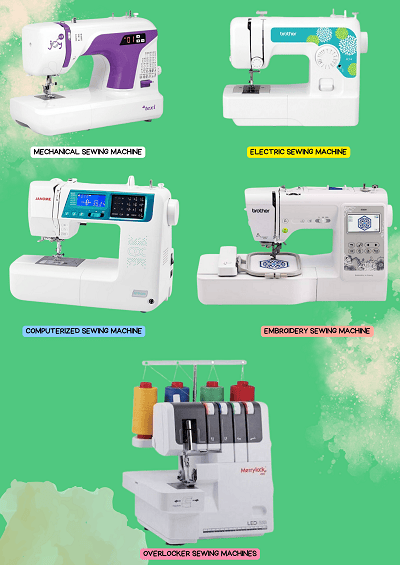 Types Of Sewing Machine